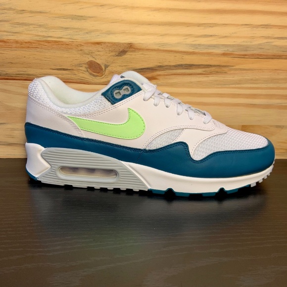 New Nike Air Max 90/1 Spruce Lime Blast Running - Picture 2 of 8